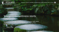 Desktop Screenshot of myerowitzchiroacu.com